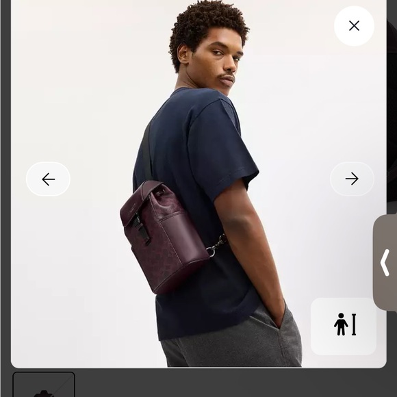Coach Racer Pack In Signature Canvas.color Gunmetal/Black Currant